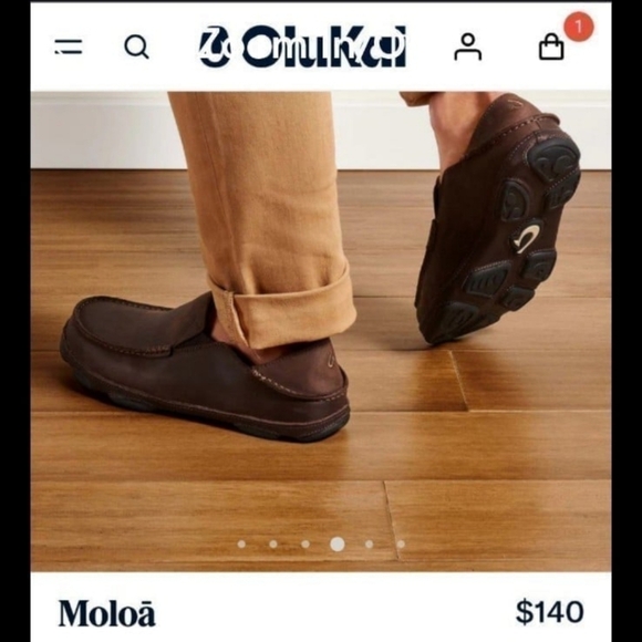 $140 9 Tooled Leather Olukai Korean Slip-ons as if new firm$ - Picture 4 of 14